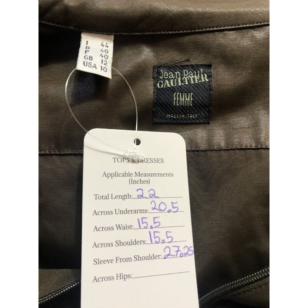 Rare Vtg Jean Paul Gaultier Brown Jacket M - Picture 7 of 7